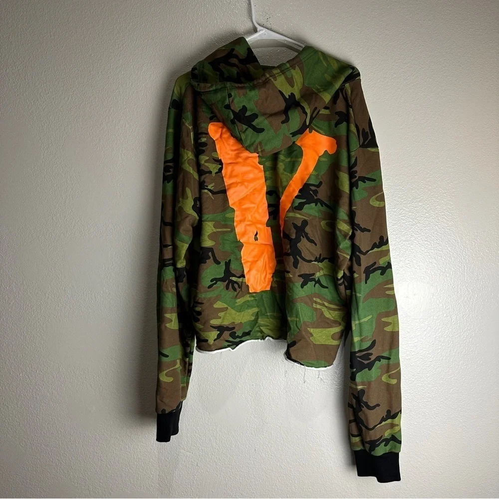 Vlone Friends Vintage Denim Crop Jacket Size XL